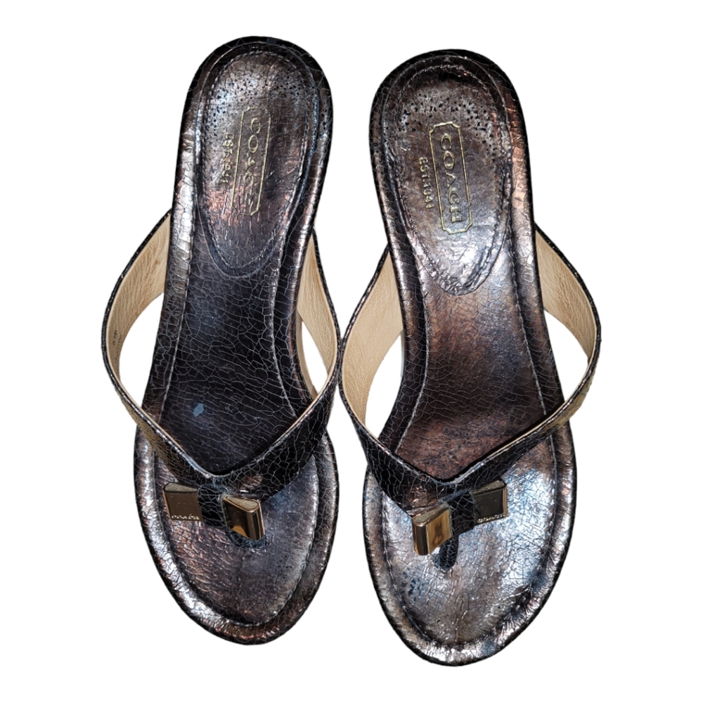 Coach platform sandals |Size 6.5